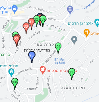 נקודות גוגל איתור מצוקה